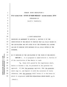 SENATE JOINT RESOLUTION[removed]51ST LEGISLATURE - STATE OF NEW MEXICO - SECOND SESSION, 2014