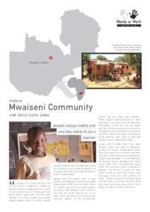 The Mwaiseni Care Point: a welcoming place of love for the children, and the location of the community school. Mwaiseni, zambia