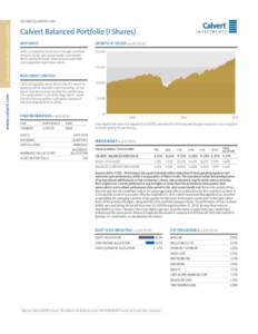 Calvert Balanced Portfolio Fact Sheet as of Q2 2014