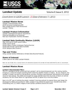 Landsat program / Remote sensing / Landsat 7 / Landsat 5 / Operational Land Imager / Multispectral Scanner / Earth Observing System / ERDAS IMAGINE / Thematic Mapper / Earth / Spaceflight / Planetary science