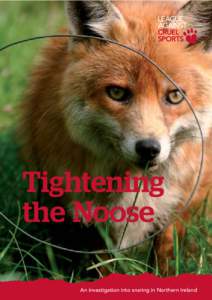 Tightening the Noose An investigation into snaring in Northern Ireland Tightening the Noose