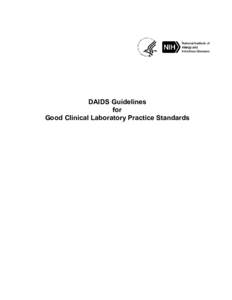 Good Clinical Laboratory Practices Standards