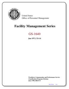 United States Office of Personnel Management Facility Management Series GS-1640 Jun 1973, TS-14