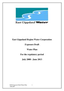 Microsoft Word - WPLN - EGW - Draft Water Plan[removed]doc