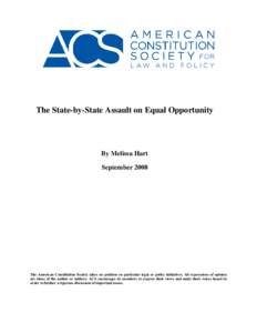 Discrimination / Disability rights / Social inequality / Ward Connerly / Michigan Civil Rights Initiative / Affirmative action / American Civil Rights Institute / California Proposition 209 / Grutter v. Bollinger / Politics / Identity politics / Ethics