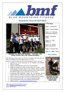 Centre Logo Newsletter Issue #2 April 2012 In This Issue: Page 1 - Introduction