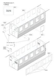 Exploded view 3 Carbody E21 E20  E25