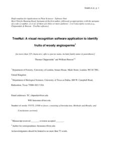 Draft template for Primer Notes and Protocols in the Plant Sciences