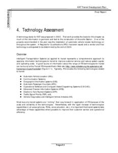 CORRADINO  KAT Transit Development Plan Final Report  4. Technology Assessment