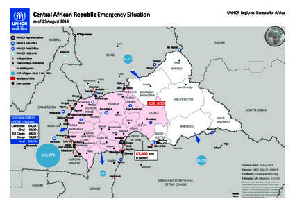 Forced migration / Ubangi River / Geography of the Central African Republic / Africa / Sibut / Subdivisions of the Central African Republic / Ouham / Internally displaced person / United Nations High Commissioner for Refugees / Geography of Africa / Prefectures of the Central African Republic / Sub-prefectures of the Central African Republic