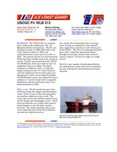 Buoy tender / United States Coast Guard Cutter / USCGC Spar / USCGC Oak / Watercraft / Seagoing Buoy Tender / USCGC Fir