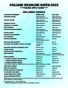 New Jersey / Academia / Wayne /  New Jersey / William Paterson University / Rutgers University / Rolling admission / Middle States Association of Colleges and Schools / University and college admissions / American Association of State Colleges and Universities