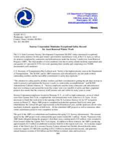 U.S Department of Transportation Office of Public Affairs 1200 New Jersey Ave., S.E. Washington, DC[removed]www.dot.gov/affairs/briefing.htm