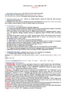 KOP Sportowy - As/10/10/10 (Zasady gry) 1. Przy stole gra czterech graczy - talia 16 kart (asy, damy, walety, dziesiątki). 1A) Talia składa się z czterech kolorów: -trefl, - pik, - kier i - ka