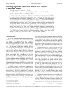 PHYSICS OF PLASMAS  VOLUME 10, NUMBER 8 AUGUST 2003