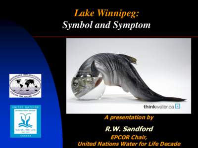 Lake Winnipeg: Symbol and Symptom A presentation by  R.W. Sandford