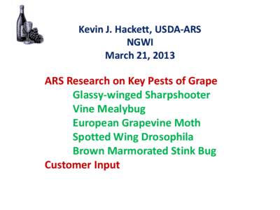 Kevin J. Hackett, USDA-ARS NGWI March 21, 2013