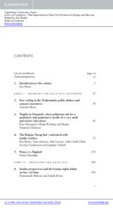 Cambridge University Press9 - The Experiences of Face Veil Wearers in Europe and the Law Edited by Eva Brems Table of Contents More information