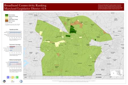 Broadband Connectivity Ranking Maryland Legislative District 42A This map is a visual tool for helping citizens and decision-makers search for solutions to their broadband connectivity problems. Like electricity and tele