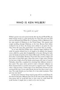 1  WHO IS KEN WILBER?