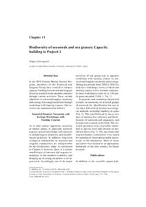 Chapter 11  Biodiversity of seaweeds and sea grasses: Capacity building in Project-3 Shigeo Kawaguchi Faculty of Agriculture, Kyushu University, Fukuoka[removed], Japan