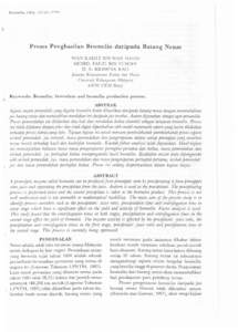 Pertanika 13(1),[removed]Proses Penghasilan Bromelin daripada Batang N enas WA RAMLI BIN WAN DAUD MOHD. FAUZI BIN YUSOFF D. S. KRISHNA RAO