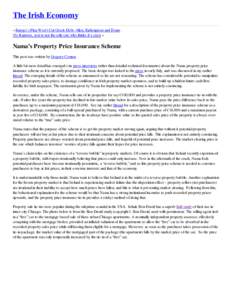 The Irish Economy » Blog Archive » Nama’s Property Price Insurance Scheme