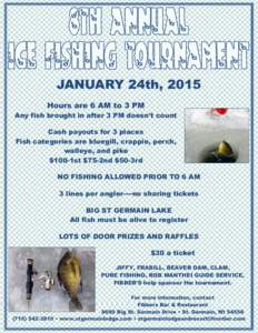 2015 Fibbers Ice Fishing Tournament