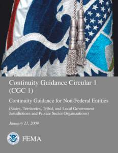 Continuity Guidance Circular 1 (CGC 1)