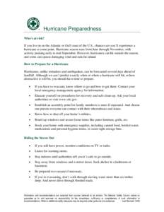 Microsoft Word - Hurricane Preparedness.doc