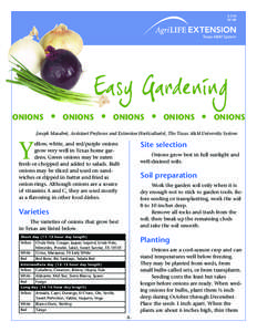 E[removed]Easy Gardening ONIONS