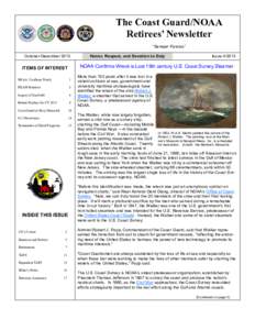 The Coast Guard/NOAA Retirees’ Newsletter “Semper Paratus” October-December[removed]NOAA Confirms Wreck