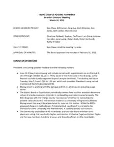 Microsoft Word - ICHA Board Minutes March 2015.docx