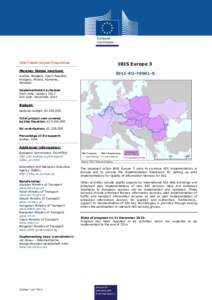 TEN-T Multi-Annual Programme  Member States involved: Austria, Bulgaria, Czech Republic, Hungary, Poland, Romania, Slovakia