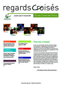 regards roisés École Centrale Paris newsletter number 18 - December[removed]international