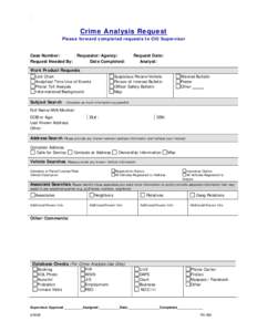 Microsoft Word - Crime Analysis Form Request Generic.doc