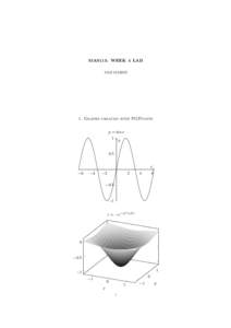 MAS115: WEEK 4 LAB SAM MARSH 1. Graphs created with PGFplots y = sin x 1 y