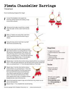 Fiesta Chandelier Earrings Tutorial From Contributing Designer Erin Siegel  1