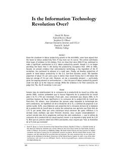 Volumes of Evidence: Technological Change in the U