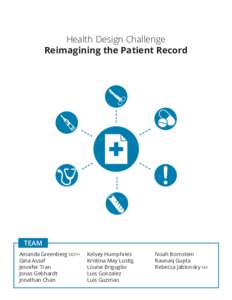 Health Design Challenge Reimagining the Patient Record TEAM Amanda Greenberg MSPH Gina Assaf