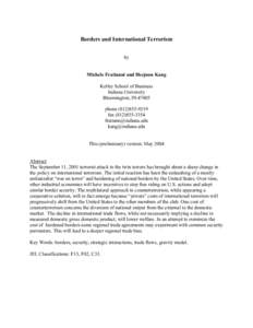 Counter-terrorism / Law enforcement / Terrorism / United States Department of Homeland Security / Mexico–United States border / September 11 attacks / National security / Security / Public safety