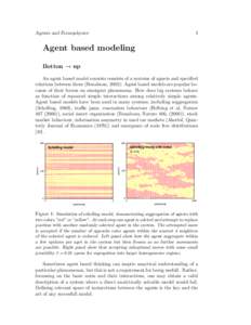 1  Agents and Econophysics Agent based modeling Botton → up