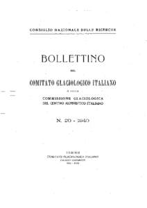 CONSIGLIO NAZIONALE DELLE RICERCHE  BOLLETTINO