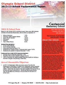 Olympia School District[removed]School Performance Report Centennial  Elementary School