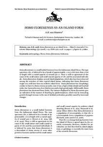 Prehistoric Indonesia / Prehistoric Asia / Apes / Human evolution / Geological history of Earth / Catarrhini / Anthropology / 10th millennium BC / Homo floresiensis / Liang Bua / Homo erectus / Homo