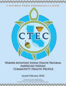 Warner Mtn Community Health Profile Electronic