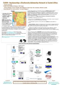 Biology / Knowledge / Biodiversity / Biodiversity informatics / Global Biodiversity Information Facility / Biodiversity Information Standards / Bukavu / Democratic Republic of the Congo / Taxonomic database / Science / Information science / Taxonomy
