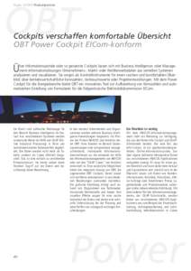 Pages[removed]Produktportrait  OBT Cockpits verschaffen komfortable Übersicht OBT Power Cockpit ElCom-konform