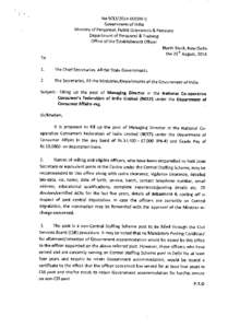 No[removed]E0(SM-I) Government of India Ministry of Personnel, Public Grievances & Pensions Department of Personnel & Training Office of the Establishment Officer North Block, New Delhi