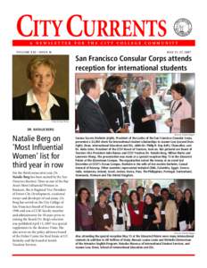 CITY CURRENTS  A NEWSLETTER FOR THE CITY COLLEGE COMMUNITY VOLUME XXI • ISSUE 36